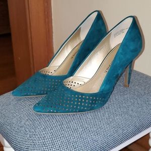 Audrey Brooke Blue/Green Heels